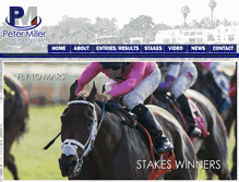 Tablet Screenshot of petermillerracing.com